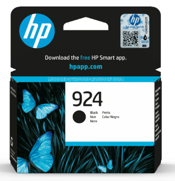 HP (ORIGINAL) - HP 924 Noir Cartouche d'encre originale 4K0U6NE